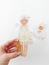 Load image into Gallery viewer, Dahlia & Snuggle Bear | PAPER DOLL | Instant PDF Download