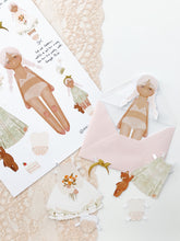 Load image into Gallery viewer, Dahlia & Snuggle Bear | PAPER DOLL | Instant PDF Download
