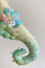 Load image into Gallery viewer, Sea Glass | SEAHORSE BAG CHARM | Textile Art Sculpture