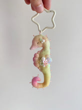 Load image into Gallery viewer, Tropical Stardust | SEAHORSE BAG CHARM | Textile Art Sculpture