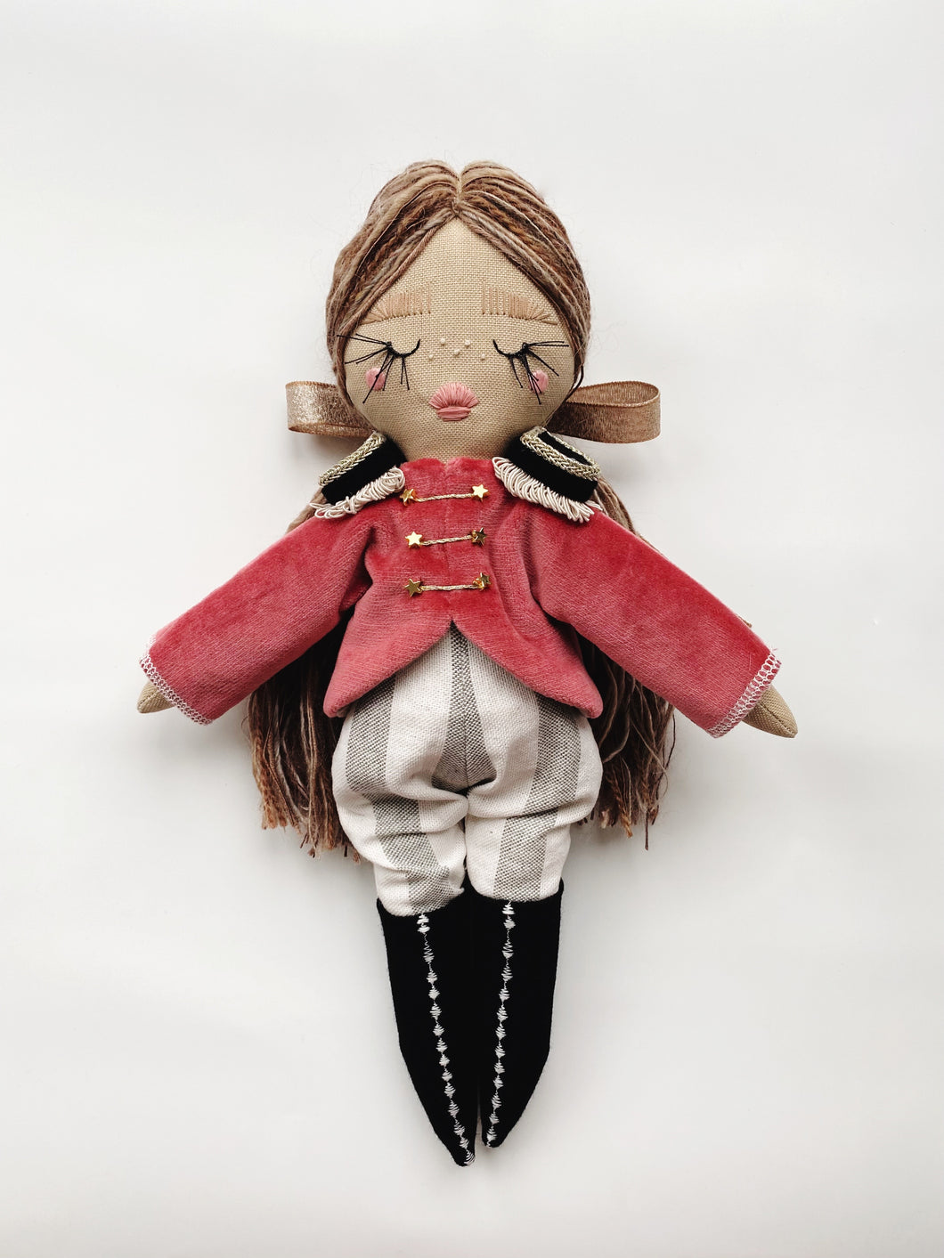 Girl Nutcracker Soldier | THE NUTCRACKER COLLECTION | Grey Stripe