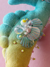 Load image into Gallery viewer, Mermaid Bloom | SEAHORSE BAG CHARM | Textile Art Sculpture