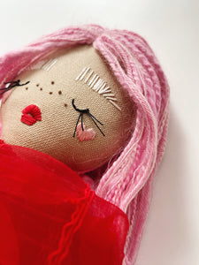 Scarlet | Valentines Doll | 14” Heirloom Doll