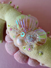 Load image into Gallery viewer, Sherbet Splash | SEAHORSE BAG CHARM | Textile Art Sculpture