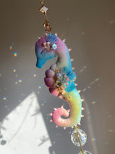 Load image into Gallery viewer, N°6 | SEAHORSE SUN CATCHER | Textile Art Sculpture