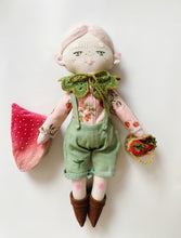 Load image into Gallery viewer, STRAWBERRY ELF | 14.5” Heirloom Cloth Doll