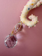 Load image into Gallery viewer, Champagne Halo | SEAHORSE SUN CATCHER | Textile Art Sculpture