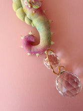 Load image into Gallery viewer, Amethyst Aura | SEAHORSE SUN CATCHER | Textile Art Sculpture