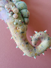 Load image into Gallery viewer, Seafoam Mist | SEAHORSE BAG CHARM | Textile Art Sculpture