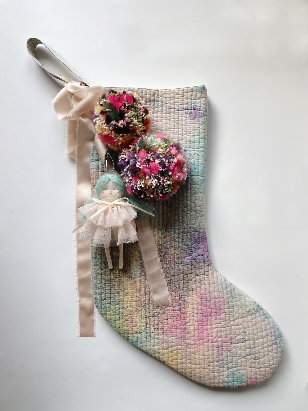 N°2 Hanging Doll & Pom Set Stocking | RAINBOW🌈