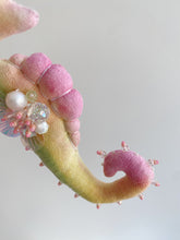 Load image into Gallery viewer, Tropical Stardust | SEAHORSE BAG CHARM | Textile Art Sculpture