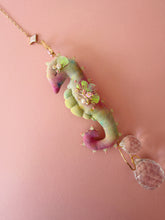 Load image into Gallery viewer, Amethyst Aura | SEAHORSE SUN CATCHER | Textile Art Sculpture