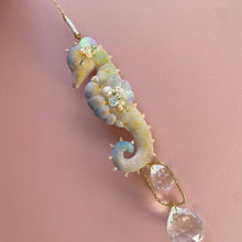 Load image into Gallery viewer, N°5 | SEAHORSE SUN CATCHER | Textile Art Sculpture