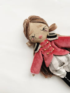 Girl Nutcracker Soldier | THE NUTCRACKER COLLECTION | Grey Stripe