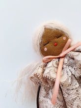 Load image into Gallery viewer, Pocket Valentines Doll | Pink Lace Dress / Pink Hair