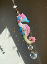 Load image into Gallery viewer, N°6 | SEAHORSE SUN CATCHER | Textile Art Sculpture