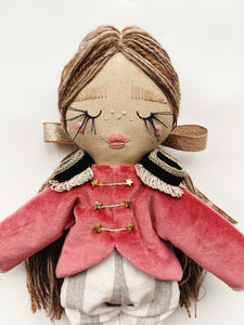 Girl Nutcracker Soldier | THE NUTCRACKER COLLECTION | Grey Stripe