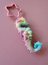Load image into Gallery viewer, Coral Sorbet | SEAHORSE BAG CHARM | Textile Art Sculpture