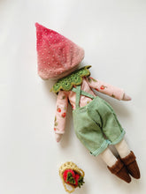 Load image into Gallery viewer, STRAWBERRY ELF | 14.5” Heirloom Cloth Doll