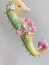 Load image into Gallery viewer, Tropical Stardust | SEAHORSE BAG CHARM | Textile Art Sculpture