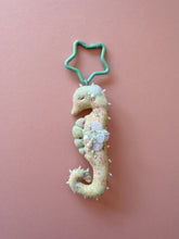 Load image into Gallery viewer, Seafoam Mist | SEAHORSE BAG CHARM | Textile Art Sculpture