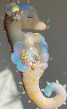 Load image into Gallery viewer, N°5 | SEAHORSE SUN CATCHER | Textile Art Sculpture