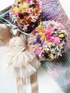 N°1 Hanging Doll & Pom Set Stocking | RAINBOW🌈