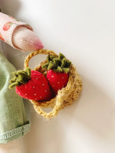 STRAWBERRY ELF | 14.5” Heirloom Cloth Doll