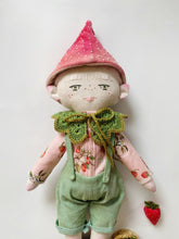 Load image into Gallery viewer, STRAWBERRY ELF | 14.5” Heirloom Cloth Doll