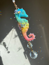 Load image into Gallery viewer, N°1 | SEAHORSE SUN CATCHER | Textile Art Sculpture