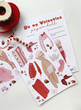 Load image into Gallery viewer, Be My Valentine | BOY PAPER DOLL | Instant PDF Download