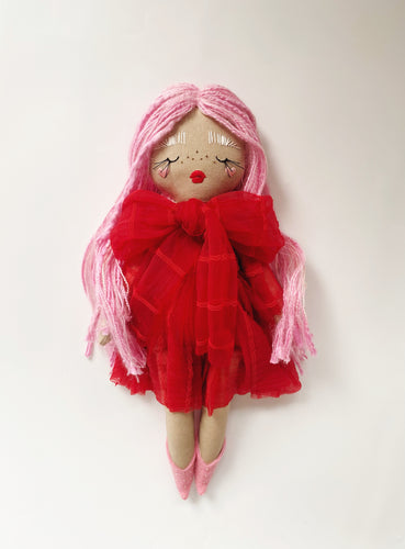 Scarlet | Valentines Doll | 14” Heirloom Doll