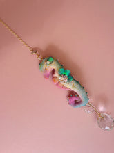 Load image into Gallery viewer, Electric Bloom | SEAHORSE SUN CATCHER | Textile Art Sculpture