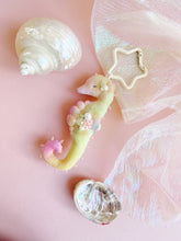 Load image into Gallery viewer, Tropical Stardust | SEAHORSE BAG CHARM | Textile Art Sculpture