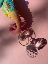 Load image into Gallery viewer, Papaya Gleam | SEAHORSE SUN CATCHER | Textile Art Sculpture