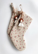 Load image into Gallery viewer, Floral Hanging Doll Stocking (plaited hair up).