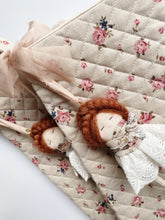 Load image into Gallery viewer, Floral Hanging Doll Stocking (plaited hair up).