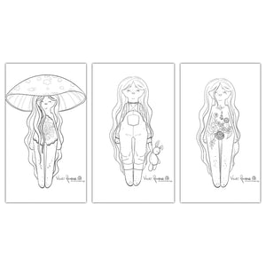 INSTANT DOWNLOAD | PDF Colouring Pages | SET 1